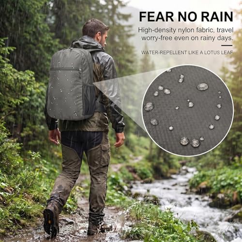 Morrales Deportivos Plegable Impermeable 20L Gris miniatura 5