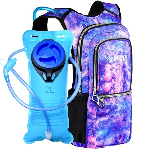 Image of Sojourner Hydration Pack, Hydration Backpack - Water Backpack with 2l Hydration Bladder, Festival Essential - Rave Hydration Pack Hydropack Hydro for Hiking, Running, Biking, Festival Gear