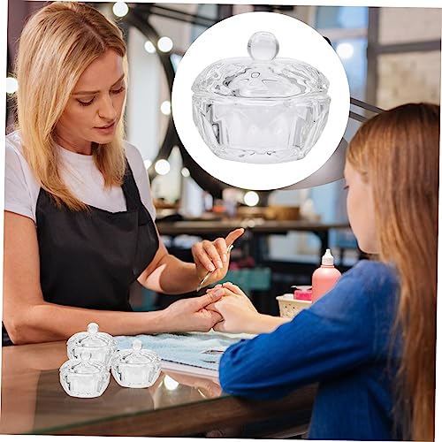 Bol de Manicura de Vidrio para Arte de Uñas 3 Pcs miniatura 3