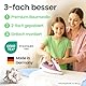 SimplySmooth Premium Bügelbrettbezug 125x45 I OEKOTEX100 I Made IN Germany I Bügeltischbezug I Komfortpolster I Bügelbezug für 120-125x38-45cm Bügelbrett Bezugfür Dampfbügelstation I Größe L