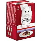 Gourmet Mahlzeit Mon Petit au Viandes für Katzen, 6 Stück