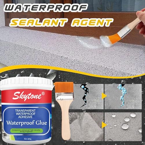 Image of SKYTONE Epoxy Rasin For Waterproofing (Pack Of 1), Transparent Waterproof Glue, Roof Waterproofing, Waterproof Coating, Water Proof Glue, Crack Seal, Wall Solution (Pack Of 2)