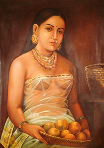 Exotic India A Sinless, Artful Way of Life - Oil Painting on Canvas