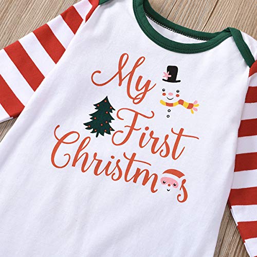 Pasgeboren Baby Peuter Baby Meisjes Kerst Romper Icing Ruche Jumpsuit Broek Lange Mouwen Bodysuit Pyjama Nachtkleding Homewear Herfst Winter Kleding Outfit 0-18 Maanden good stuff - Afbeelding 5