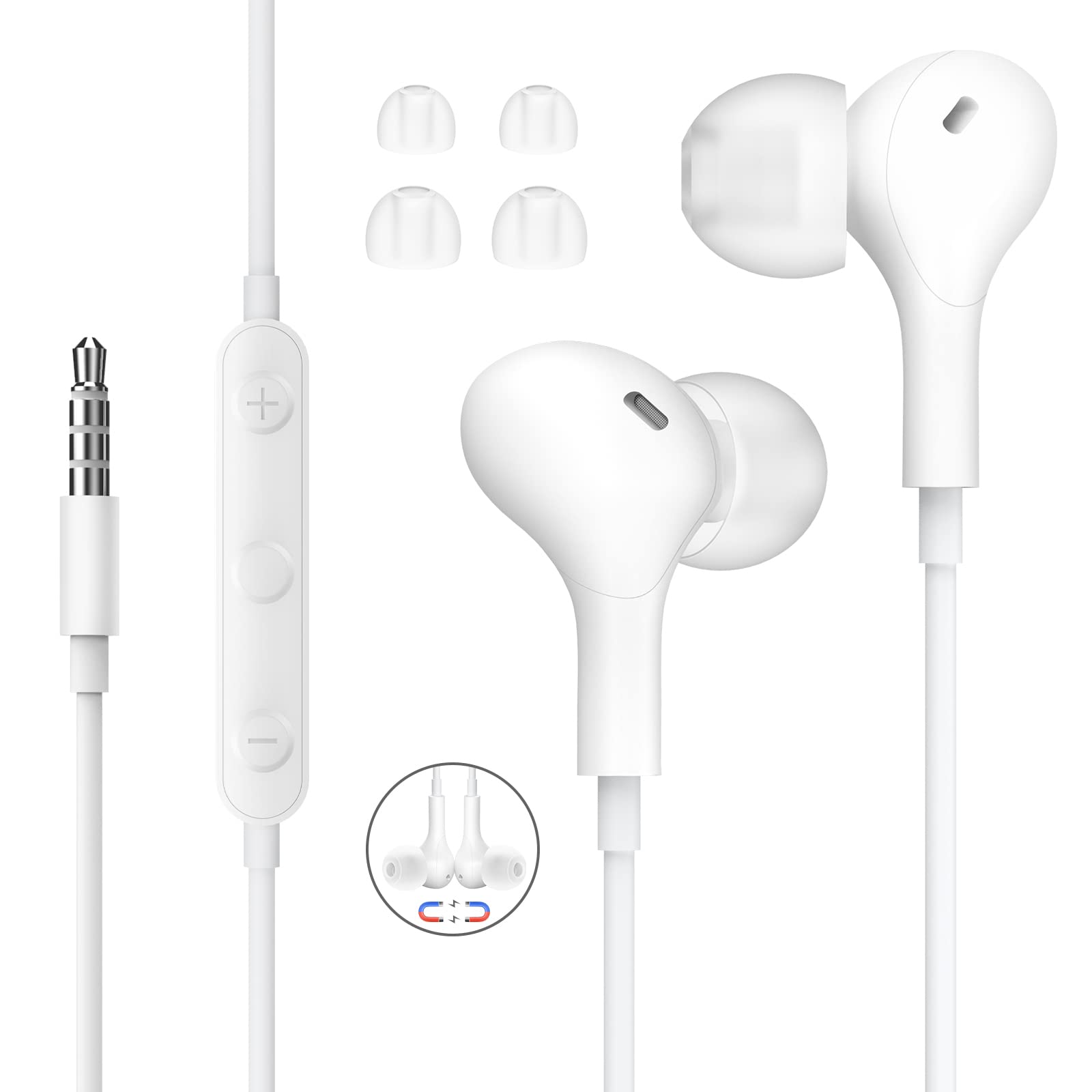 Amazon.co.jp: Sounor 有線 マイク付きイヤホン HiFi 通話可能