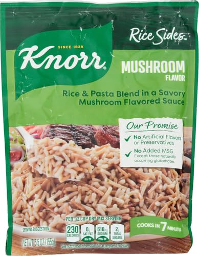 Knorr Rice Sides For a Tasty Rice Side Dish Mushroom No Artificial Flavors, No Preservatives, No Added MSG 5.5 oz