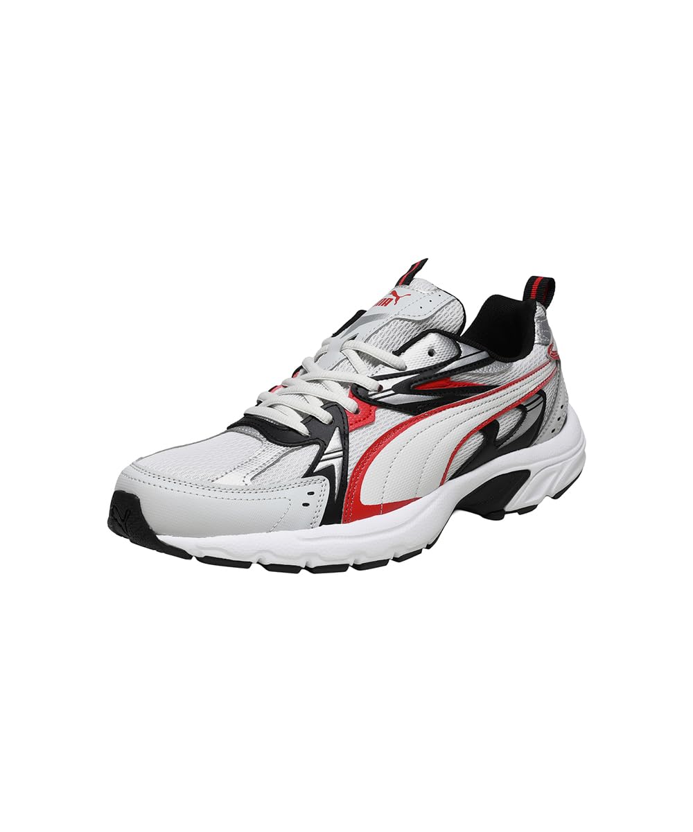 PUMA | Milenio tech Comfortable Chunky Sneakers | Cool Light Gray-for All Time Red-Silver | 10UK