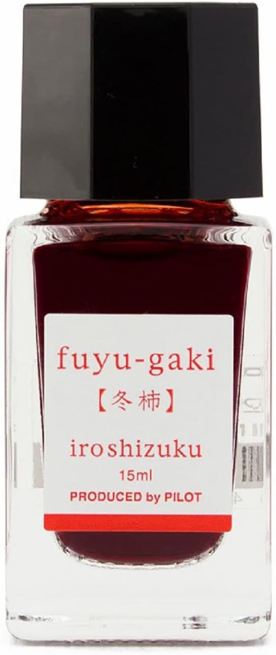 Pilot Iroshizuku Mini Bottled Fountain Pen Ink fuyu-gaki 15ml Bottle INK-15-FG Japan Import with Original Stylus Ballpoint Touch Pen