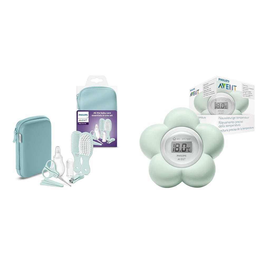 Philips Avent Babypflege-Set & Avent Digitalthermometer (Modell SCH480/00)