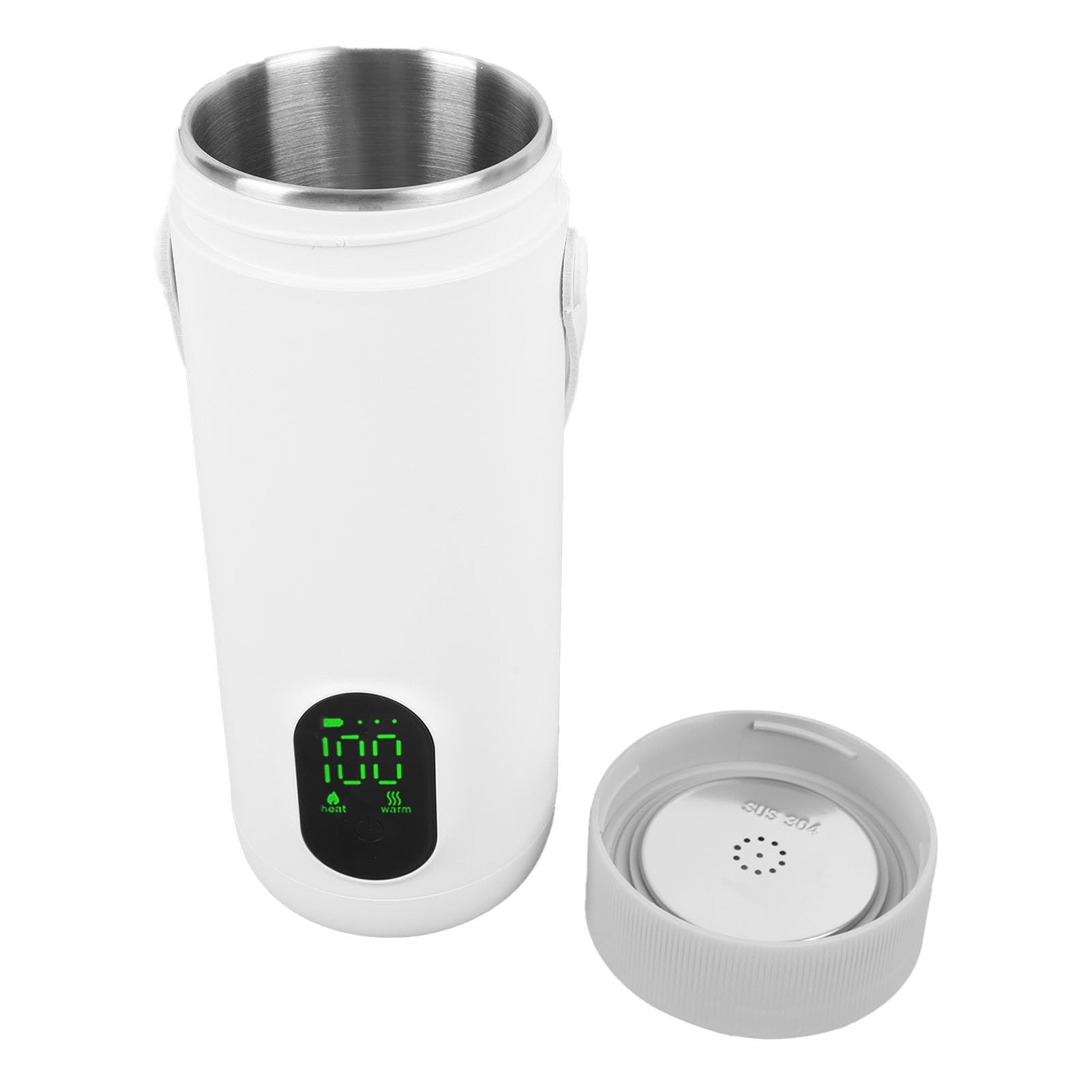 Annadue Travel Electric Kettle 350 Ml, Podgrzewacz Wody, Przenośna Herbata i Kawa Ketle Wodny do Kempingu na świeżym Powietrzu, 27000 MAh USB (wtyczka UE)