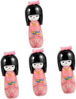 Uonlytech 4 Peças De Decoração De Restaurante De Sushi Japonês E Vento Matryoshka Bonecas De Marionetes Decorações Japonesas Decoração De Casa Decoração Japonesa Para Casa Boneca Japonesa
