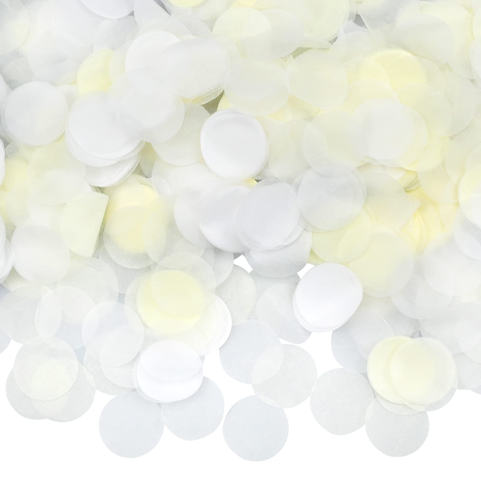 suaywo 8000 Piezas Redondo Confeti de Papel 2,5cm Confeti de Mesa para Bodas, Fiestas de Cumpleaños, Baby Shower, Día de San Valentín y Decoraciones con Globos