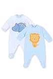 Chicco Pack Peleles de Chenilla con Pies Cubiertos, Bebé - Unisex