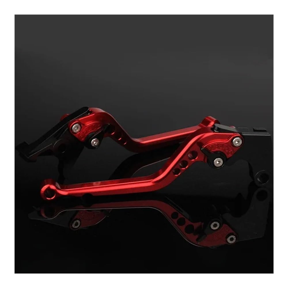 AGSBDCYU for HO&ND&A CBR 600RR 1000RR CBR600RR CBR1000RR FIREBLADE 2007-2019 Motorcycle Brakes Levers Handle(Black Grips)(Long red)
