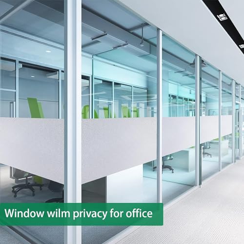 Window Film Privacy Film Frosted For Glass Windows Opaque Self-Adhesive Static Cling No Glue Removable,Anti UV Window Frosting Film for Glass Window&Doors Of Home,Office,Bathroom(30 x 200 cm) - Image 2