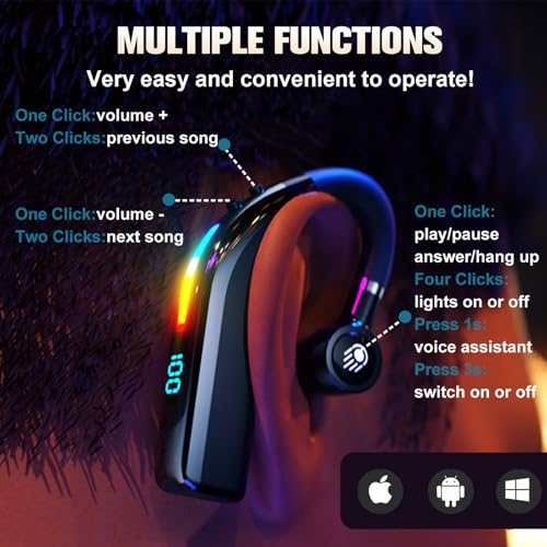 Auricular Bluetooth inalámbrico con micrófono y cancelación de ruido miniatura 6