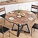 Jocoevol Round Dining Table for 4,Kitchen Dining Room Circle Dinner Pedestal Table,Space Saving Wood Kitchen & Dining Room Furniture (Vintage, 42In)
