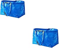 IKEA FRAKTA Carrier Bag, Blue, Large Size Shopping Bag 2 Pcs Set