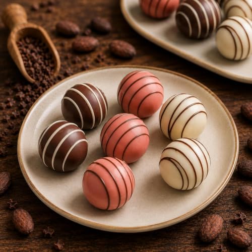 Image of 12 Pcs Truffle Chocolate Gift Pack | Premium Handmade Chocolates | Dark, Milk & White Chocolate Gift Pack | Belgium Chocolate for Birthday Gift | Gift For Girlfriend, Boyfriend, Mother, Father, Kids