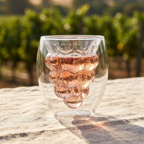 Vaso de vidrio de doble pared ideal para disfrutar de tus vinos y cafés en casa u oficina 8