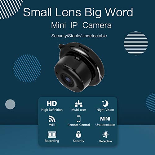 Camera Mini Espia Wifi Com Visão Noturna e Alerta Sensor Movimento