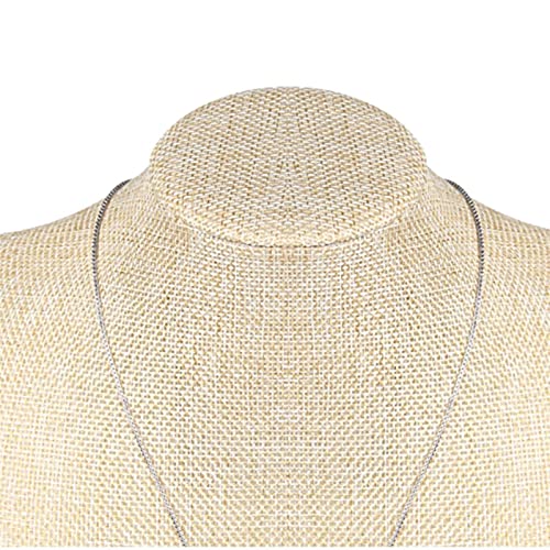 Présentoir à bijoux en lin support collier et montre