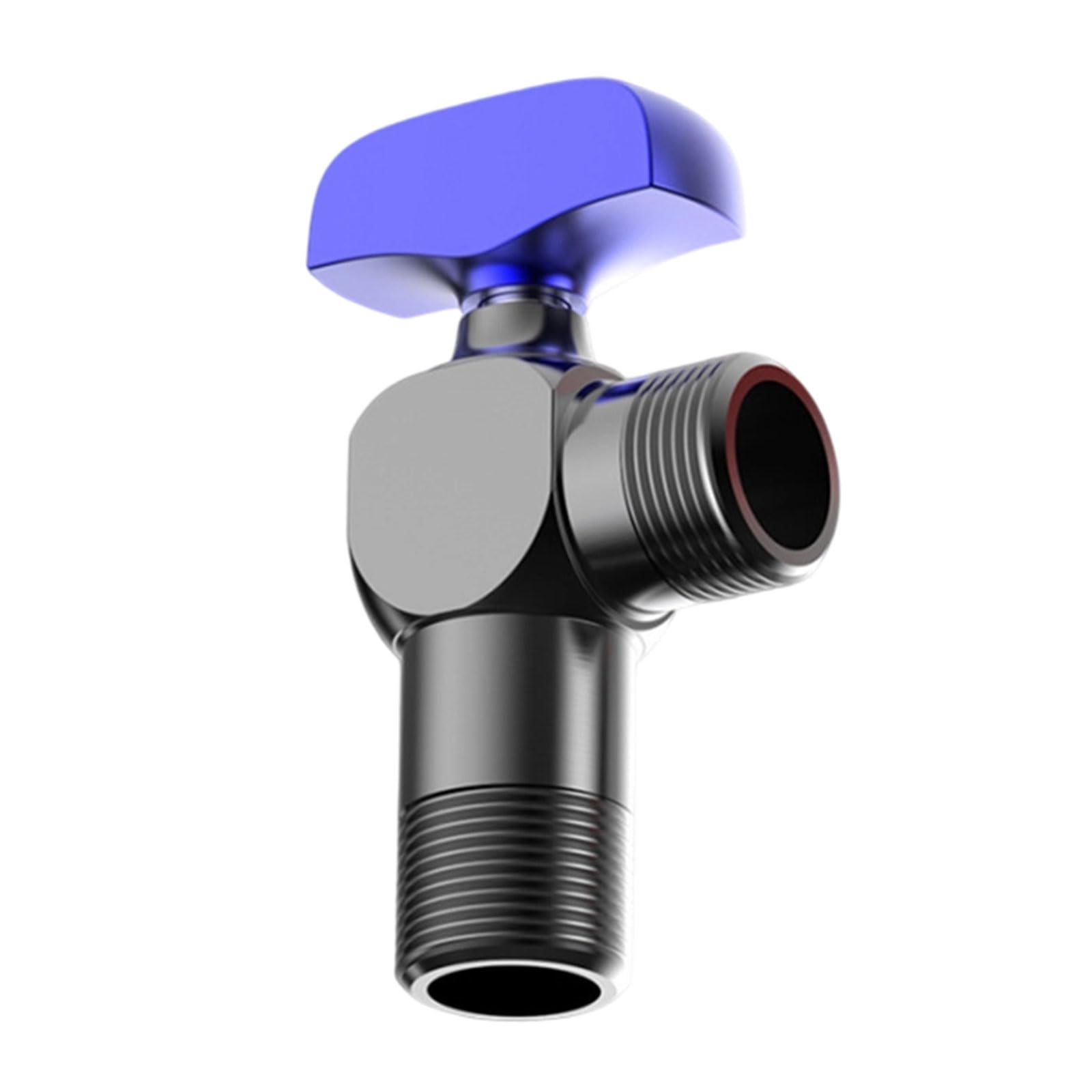 Nvoqilin B Hot/Cold Water Shut Off Restrictor Metal 1 / 2Inch Turn Angles Stop Valves High Flows Angles Valves Enduring Turn Stop