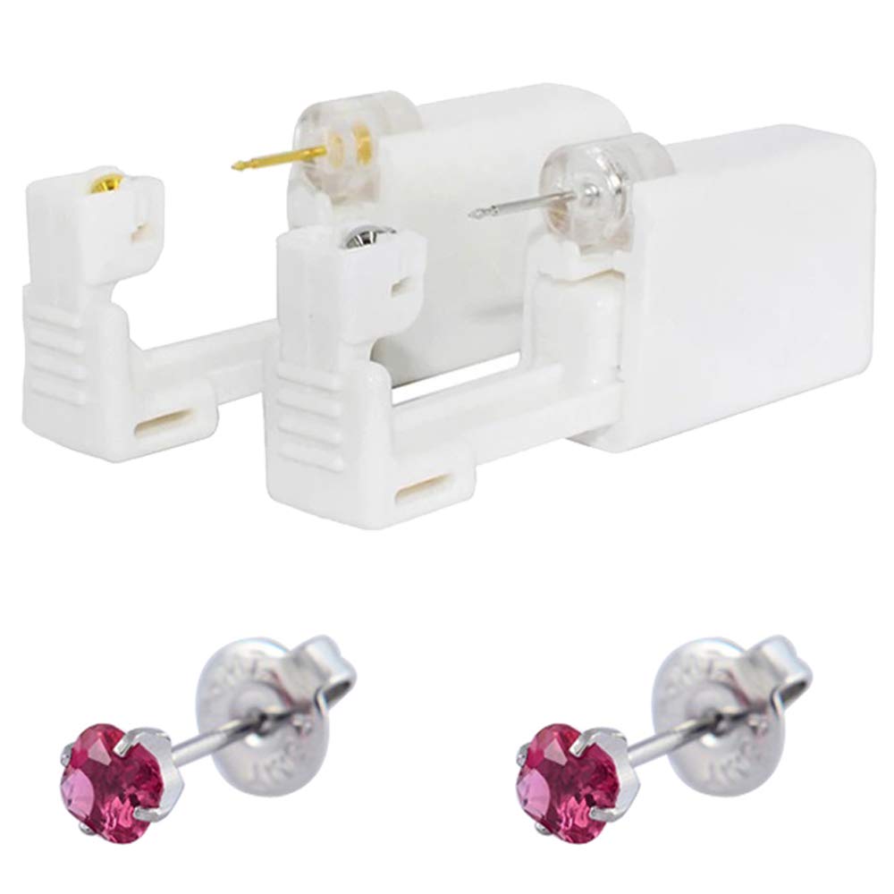 CHUANCIPair Disposable Sterile Ear Piercing Unit Cartilage Tragus Helix Piercing Gun NO Pain Piercer Tool Machine Kit Stud Choose Design