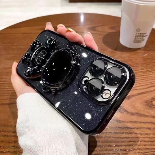 Coque iPhone 17 avec support astronaute protégeant l'objectif photo