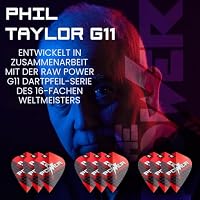 Target Darts Phil Taylor Gen 11 Power 9-Five Flights, Raw Power Pro Ultra Dart Flight Set, 9er Packung | Phil Taylor G11 Dart Flights, Professionelles Dart Zubehör - Kite Form – Ansicht 2