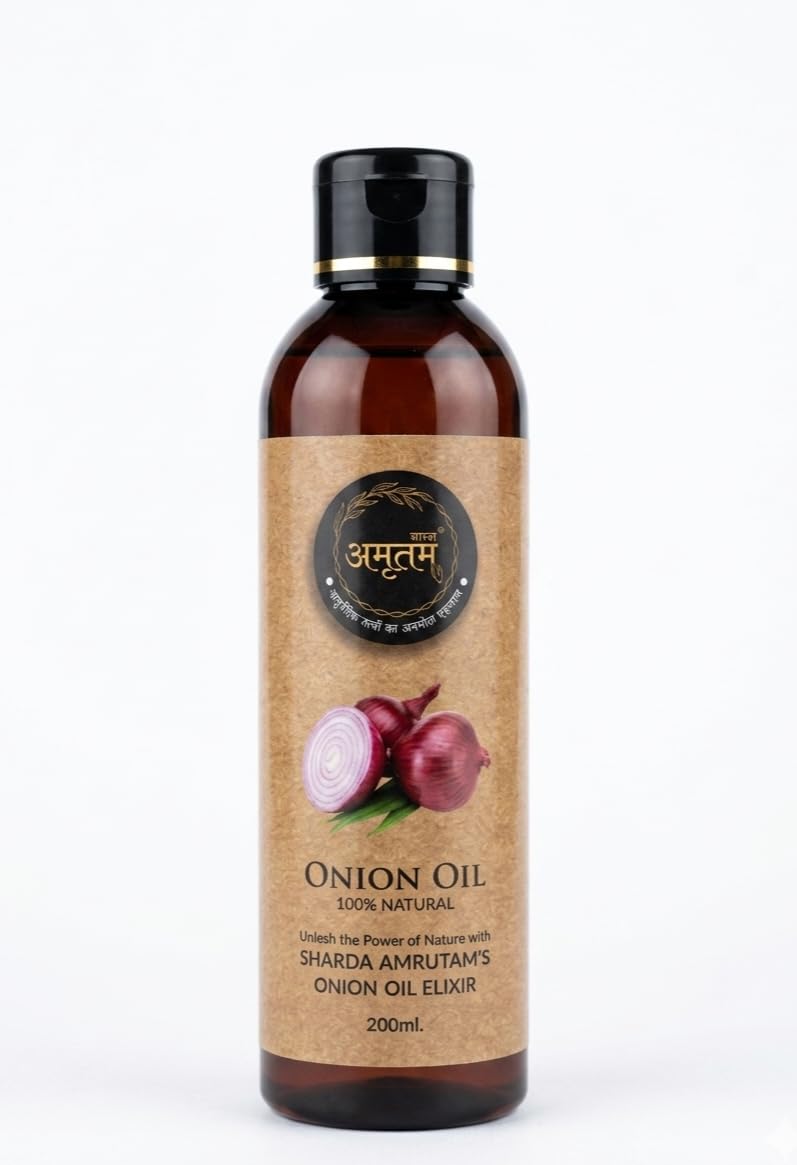 Onion Oil - 200ml | Onion & Collagen Anti-Hairfall Hair Oil | Nourishes Scalp & Stimulates Roots | Reduces Hairfall & Breakage-image-34