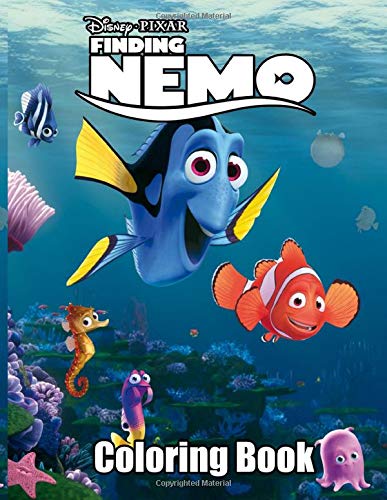 Finding Nemo Coloring Book: Over 50 Great Illustration about Finding Nemo Coloring Books, one side Finding Nemo Coloring Book.