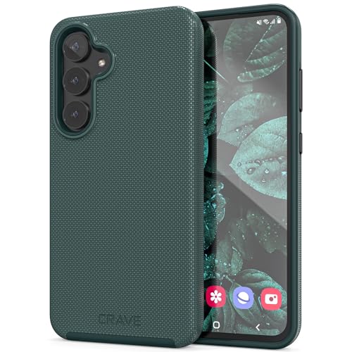 Image of Crave for Samsung Galaxy S24 FE Case, Shockproof Protection Dual Layer Case for Samsung Galaxy S24 FE (6.7 inch) - Forest Green