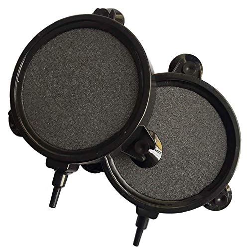 Image of PINVNBY 4.2-Inch Air Stone Disc Bubble Diffuser with Suction Cups for Oxygenation in Fresh /Saltwater Tanks, Ponds, Hydroponic, Aquaponics, and as a Decorative Airstone for Aquariums