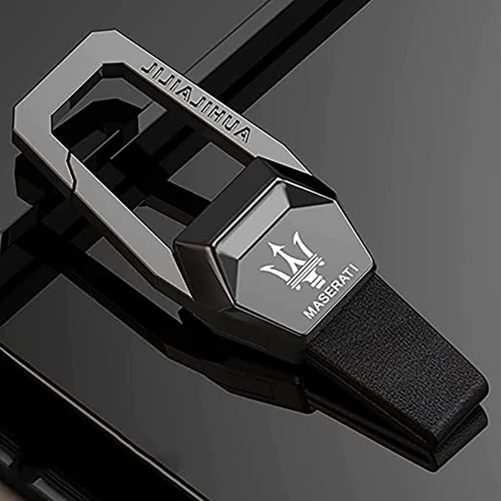 Car Key Fob Replacement for Maserati Ghibli Quattroporte Levante MC20 GranTurismo GT Key Ring Men and Women Car Accessories,Grey