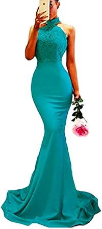 halter mermaid dress
