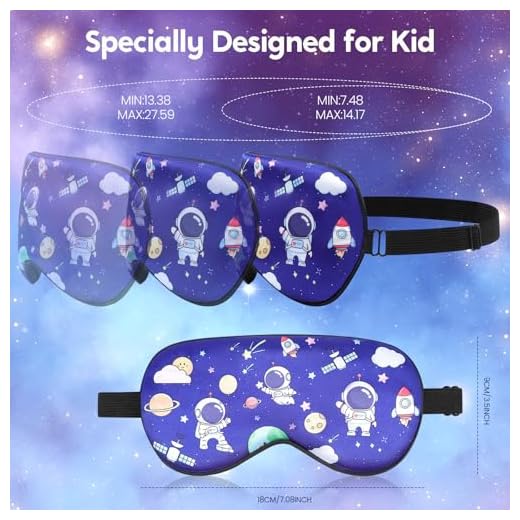 Astronaut Kids Sleep Masks, 2 Pack