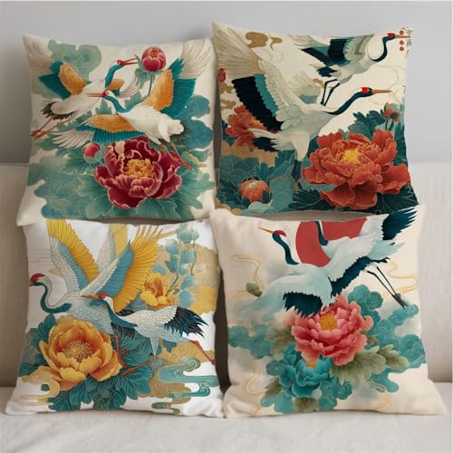 Housse coussin 70x70cm lin durable avec impression double sided