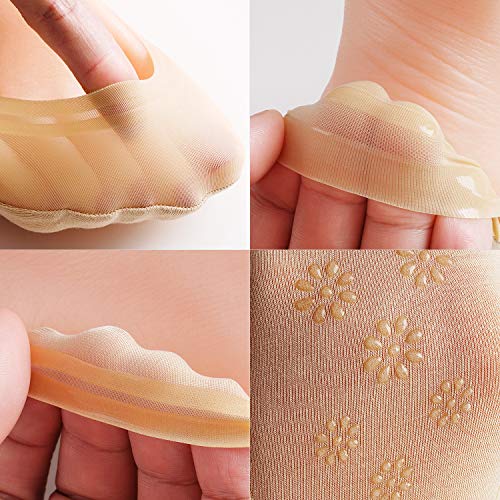 Image of No Show Socks Women Nylon Low Non-Slip Thin Liner Socks for Flats