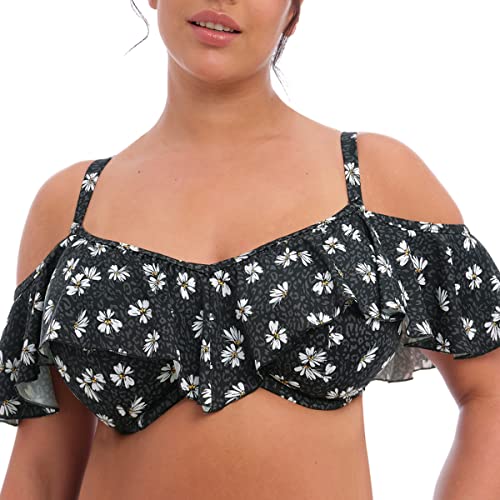 Elomi Swim - Camiseta con volantes en Armatures Plain Sailing Black Daisy, Negro , 45DD Cover