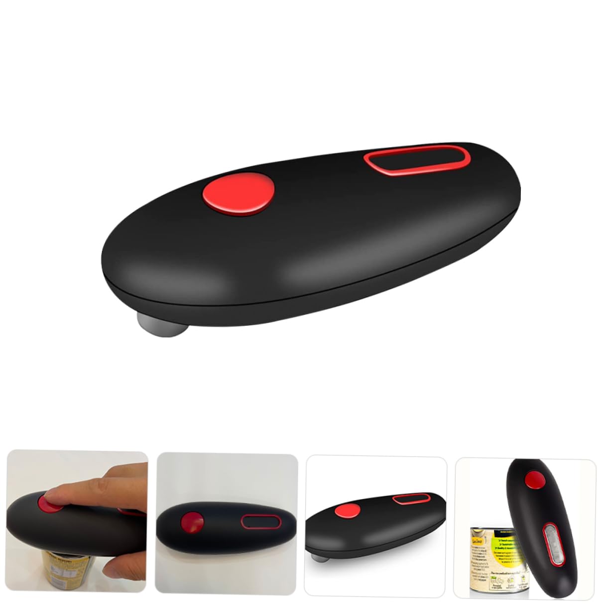 Abrelatas Eléctrico Hogar, Abridor de Frascos y Latas Automático, Portátil y Ligero, Acero Inoxidable y Abs, Cocina Doméstica