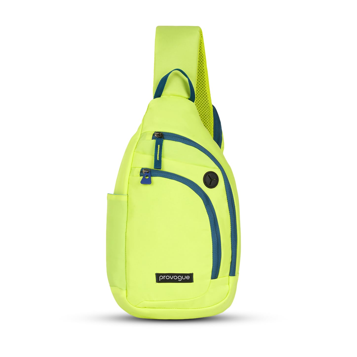 provogue Bolt Crossbody Bag for Men and Women, Sling Bag, Small Backpack, Multi-pocket Bag for Travel, Chest Bag with 8" Tab Pocket, One Side Shoulder Bag, Glow Lime-picture-12