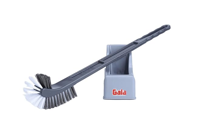 Gala Double Hockey Shape Toilet Cleaner Brush with Holder Stand, Toilet ...