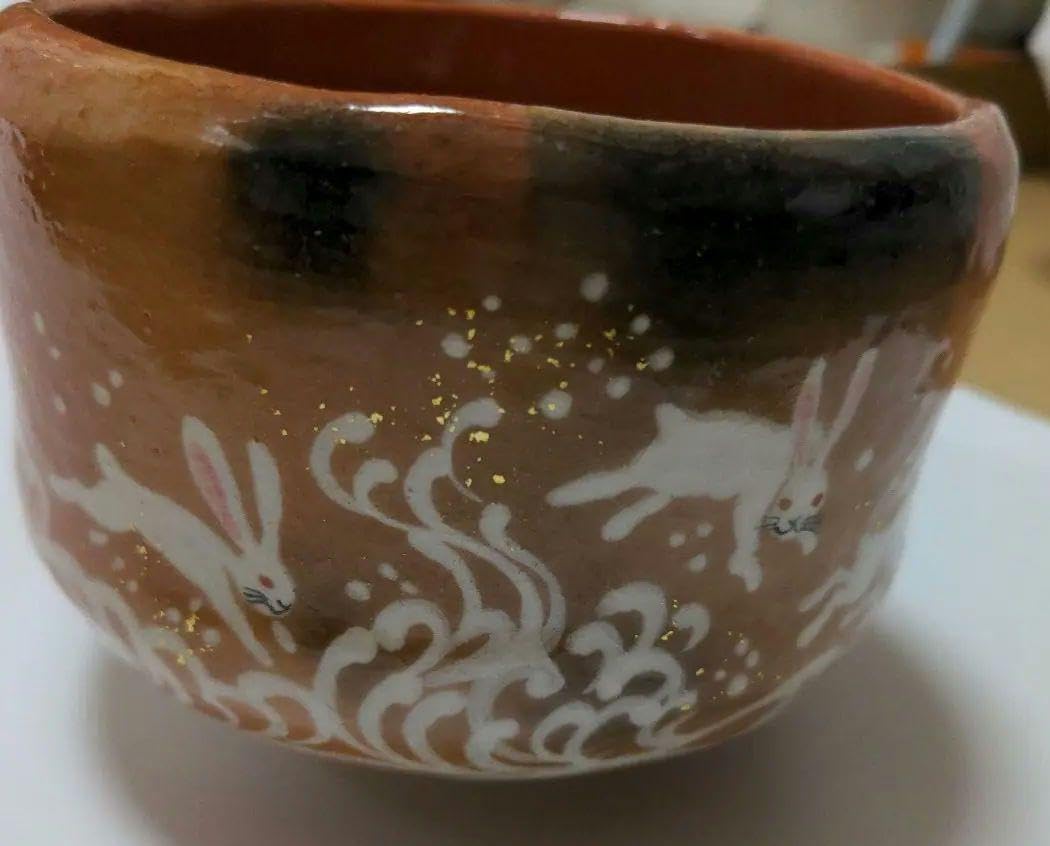 陶芸家　作家物　原口卓士　米色瓷　茶碗　米色青磁　青磁　茶碗　共箱 陶芸家 作家物 原口卓士 米色瓷 茶碗 米色青磁 青磁 茶碗 共箱