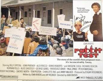 Joan Rivers autographed photo movie lobby card size 11x14 Rabbit Test # ...