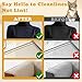 2 Pcs Static Pet Hair Removal Gloves,electrostatic Pet Hair Remover, Reusable Double Sided Cat Dog Grooming Gloves Tool for Couch,Furniture, Carpet, Car Seat
