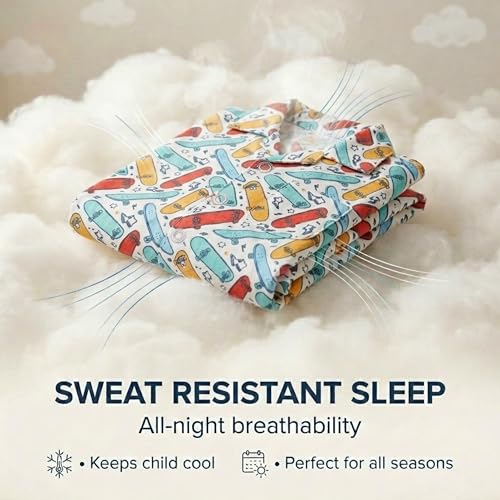 Image of The Mom Store Kids Cotton Night Suit for Boys and Girls | Soft Breathable Night Dress for Kids Boys and Girls | Printed Nightsuit Pajama Set | Comfortable All-Season Sleepwear for Daily Use
