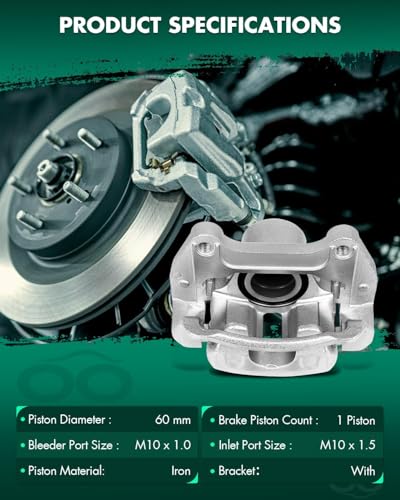 Image of SCITOO 18B5271 Front Right Disc Brake Caliper Assembly w /Bracket For Buick For Allure /For Cascada /For LaCrosse /For Regal,For Chevy For Equinox /For Impala /For Malibu,For GMC For Terrain