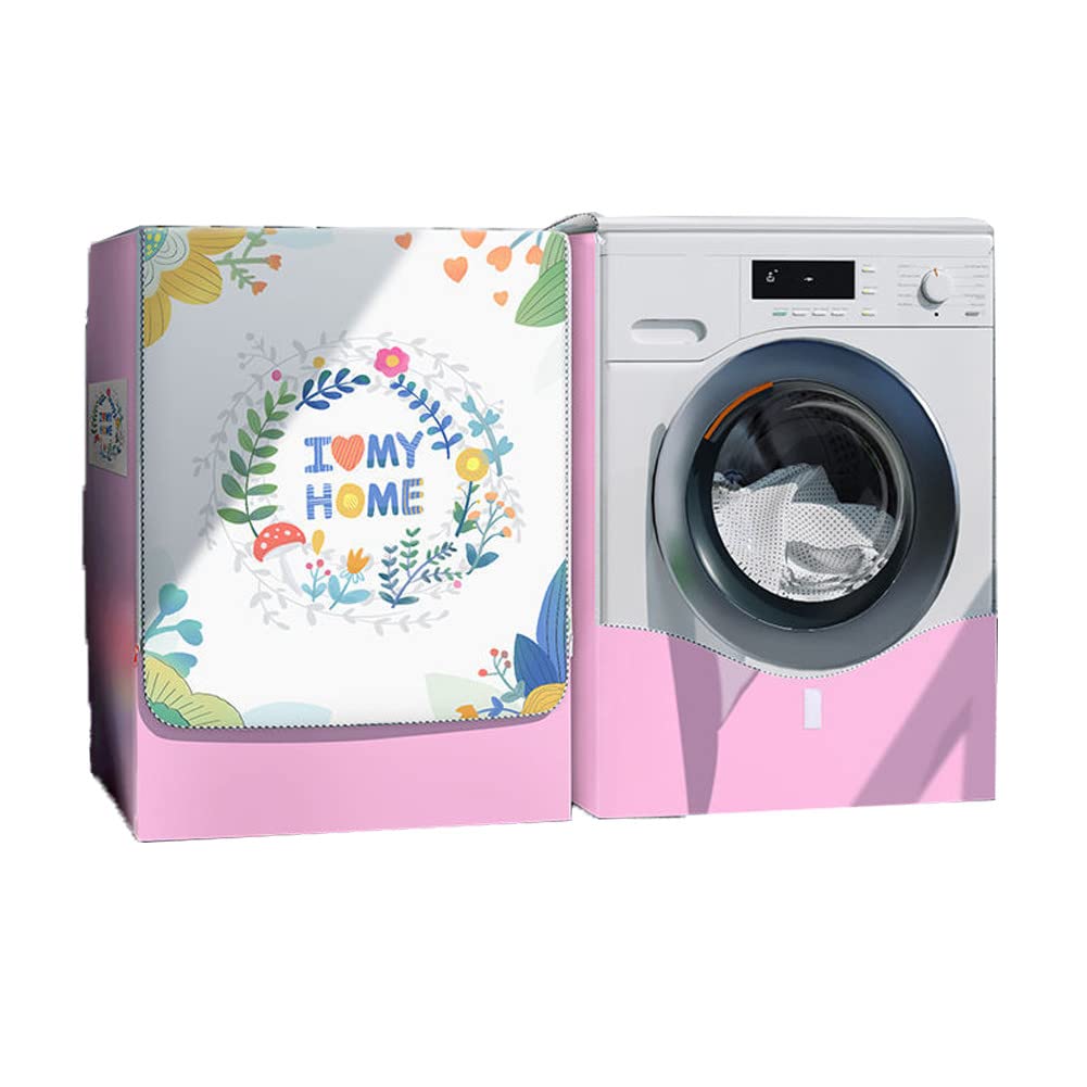 Odot Washer Dustproof Cover Front Load, Washing Machine Dryer Protector Sunscreen Waterproof Tumble Dryer Case Protective Cover For Most Front Loadi (jungle,XL - View #11