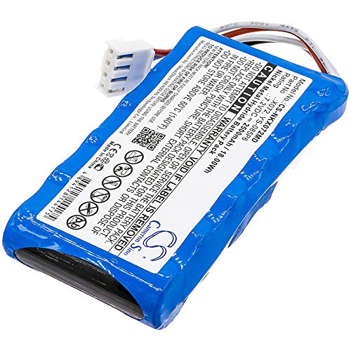 Compatible with Battery for Nihon Kohden X072, YS-085P6, OLG-2800, OLG-2800 Monitor, OLV-2700, OLV-2700 Monitor (2500mAh)